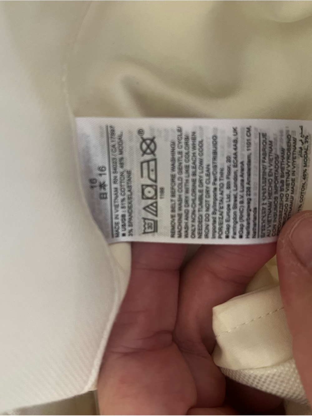 Banana Republic White Women's Wide-Leg Trousers - Picture 6 of 6